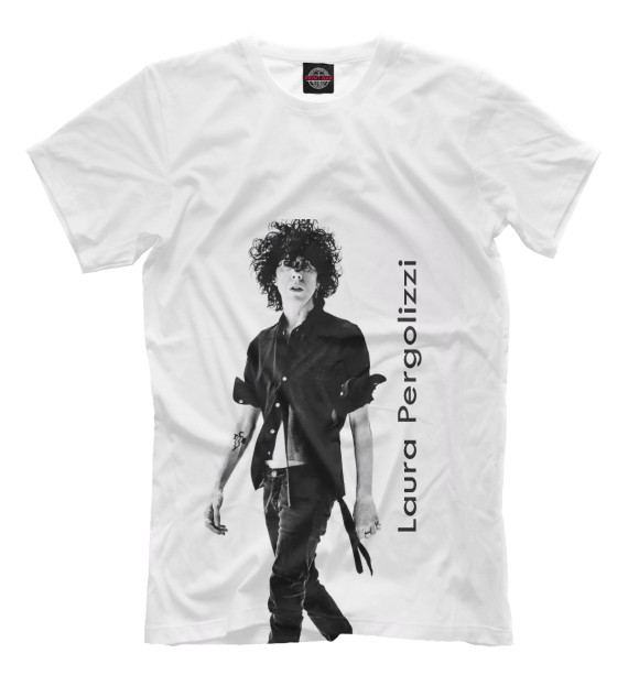 Мужская футболка с изображением LP цвета Молочно-белый