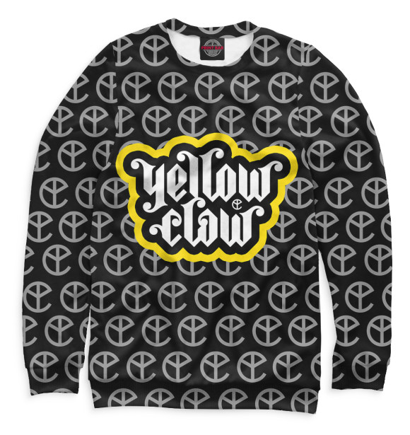 Свитшот для девочек с изображением Yellow Claw цвета Белый