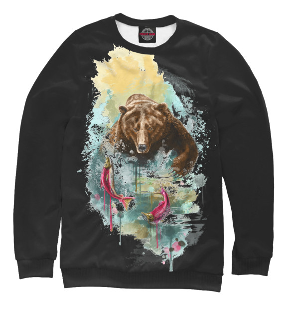 Свитшот для мальчиков с изображением На охоте цвета Белый