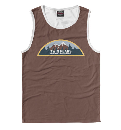 

Майки Print Bar, Белый, Twin Peaks Sheriff Department