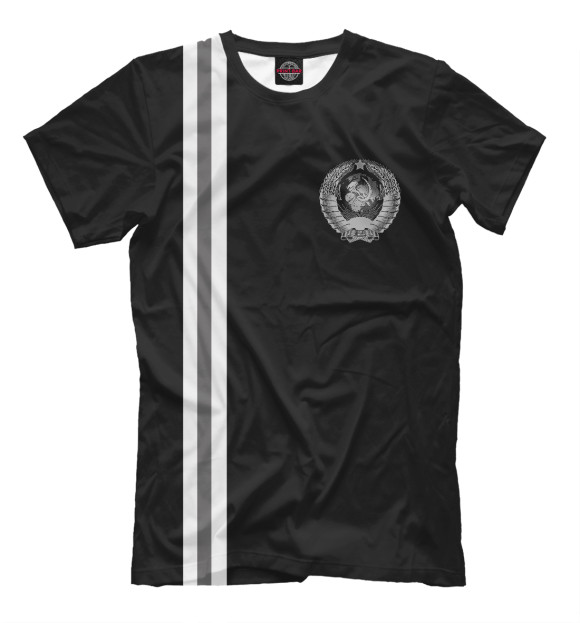 Футболка для мальчиков с изображением USSR Black&White цвета Черный