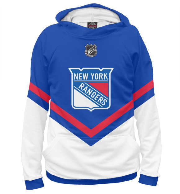 Худи для девочки с изображением New York Rangers цвета Белый