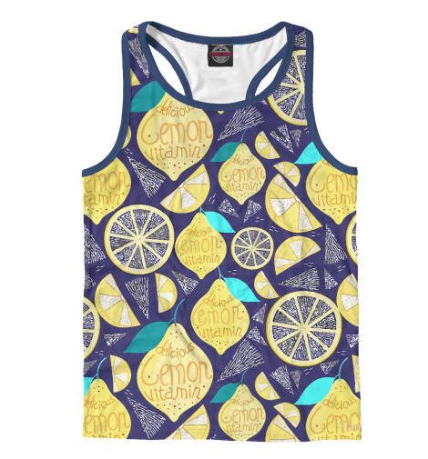 

Майки борцовки Print Bar, Белый, Лимоны