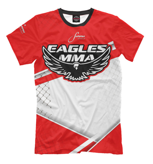Мужская футболка с изображением Eagles MMA цвета Темно-розовый