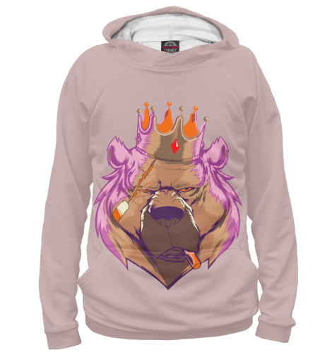 

Худи Print Bar, Белый, Король