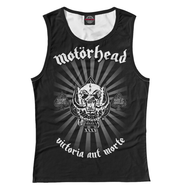 Майка для девочки с изображением Motorhead цвета Белый