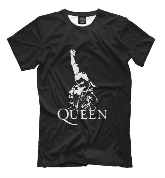 Мужская футболка с изображением Queen цвета Белый
