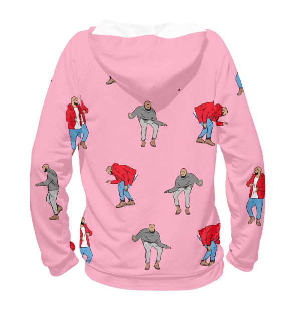 Мужское худи с изображением Дрейк цвета Белый