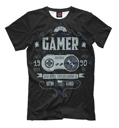 

Футболки Print Bar, Черный, Gamer