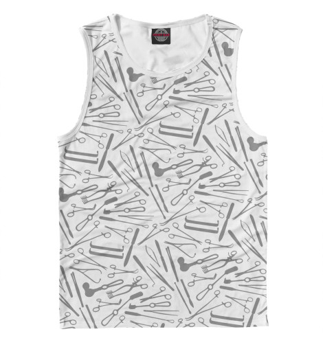 

Майки Print Bar, Белый, Хирургические инструменты