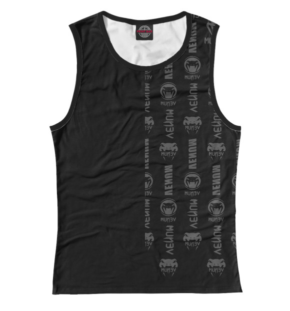 Майка для девочки с изображением Venum цвета Белый