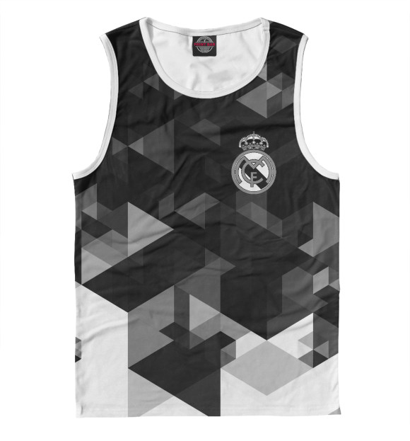 Мужская майка с изображением Real Madrid Abstract Collection цвета Белый