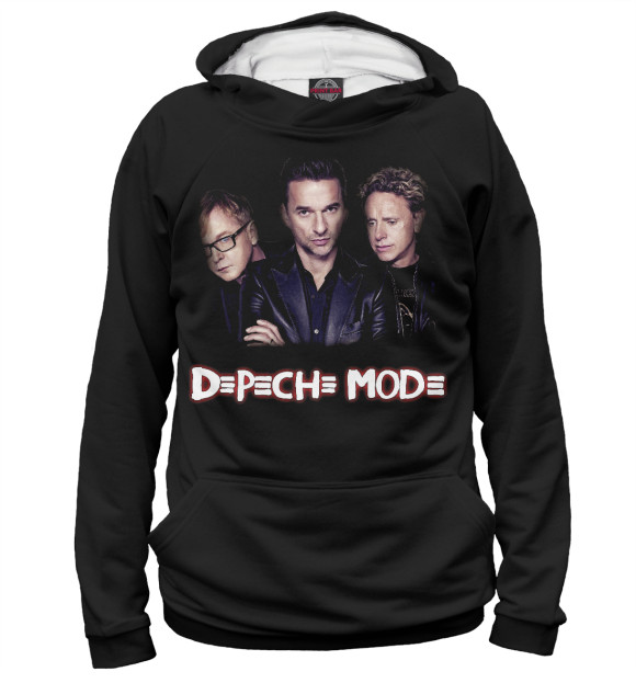 Женское худи с изображением Depeche Mode цвета Белый