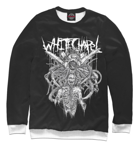 Женский свитшот с изображением Whitechapel цвета Белый