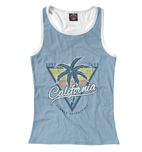 

Майки борцовки Print Bar, Белый, California