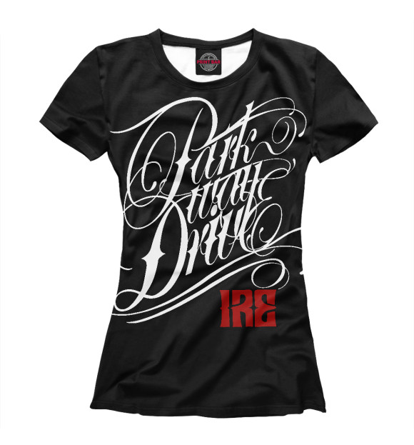 Женская футболка с изображением Parkway Drive цвета Белый