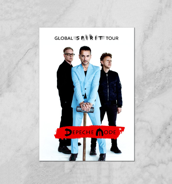 Плакат с изображением The Global Spirit Tour цвета Белый