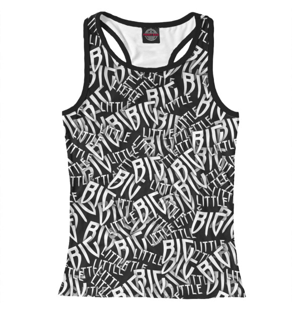 Женская майка-борцовка с изображением Little Big цвета Белый