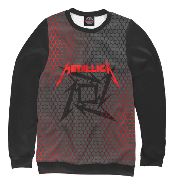 Свитшот для девочек с изображением Metallica цвета Белый