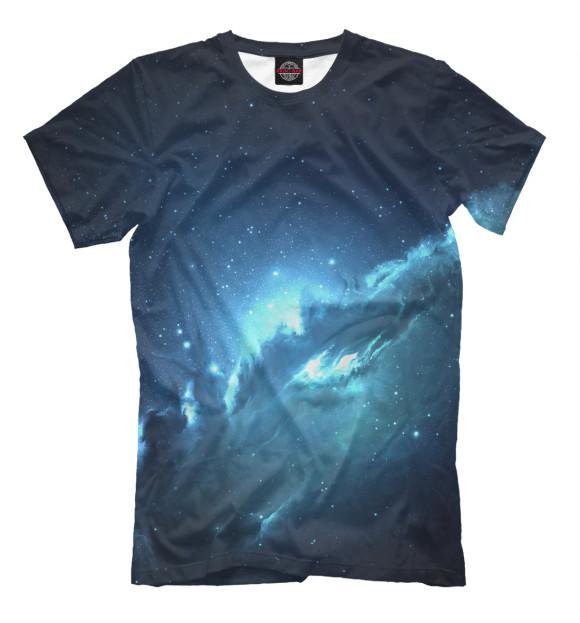 Мужская футболка с изображением Atlantis Nebula цвета Молочно-белый