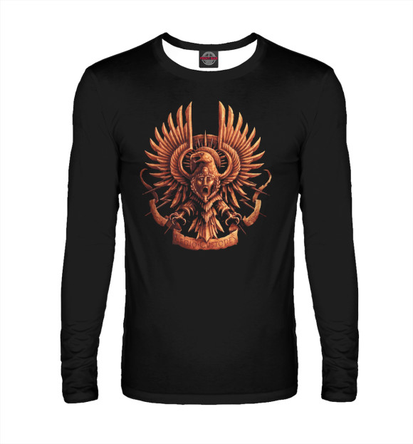 Мужской лонгслив с изображением Custodes цвета Белый