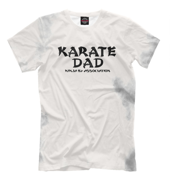 Футболка для мальчиков с изображением Karate Dad Tee цвета Белый