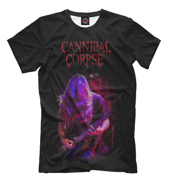 Мужская футболка с изображением Pat O'Brien  (Cannibal Corpse) цвета Черный