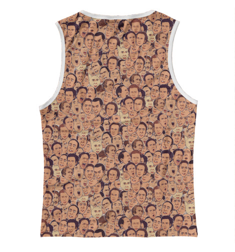 

Майки Print Bar, Белый, Такой разный Николас Кейдж