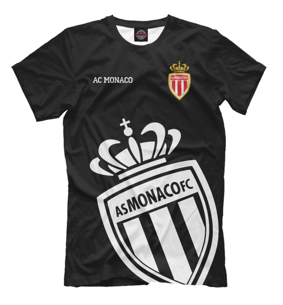 Мужская футболка с изображением Monaco цвета Белый
