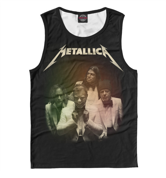 Майка для мальчика с изображением Metallica цвета Белый