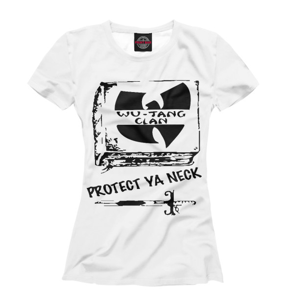 Футболка для девочек с изображением Wu-Tang Clan цвета Белый