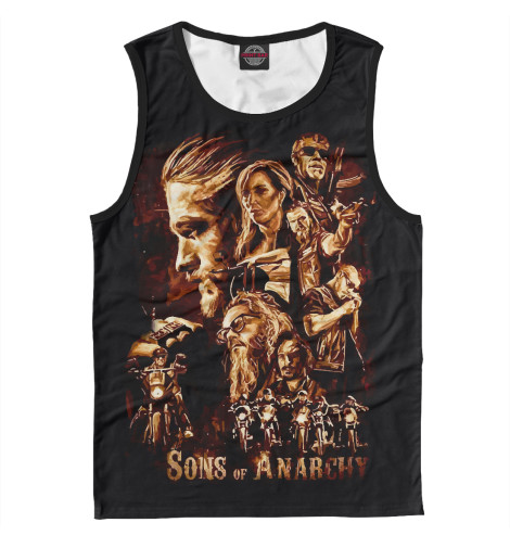 

Майки Print Bar, Белый, Сыны анархии