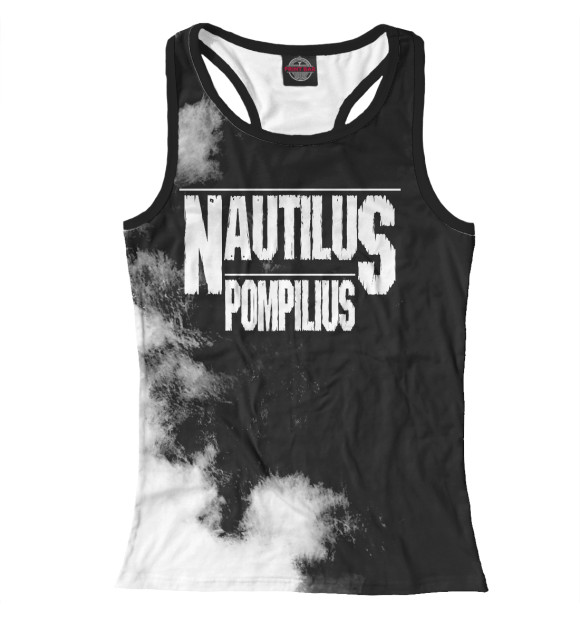 Женская майка-борцовка с изображением Nautilus Pompilius цвета Белый