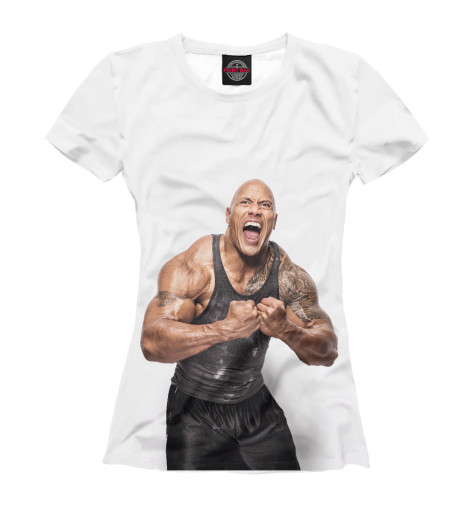 

Футболки Print Bar, Белый, Дуэйн Джонсон