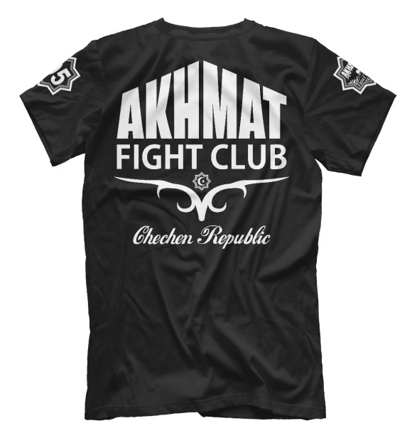 Мужская футболка с изображением Akhmat Fight Club цвета Белый