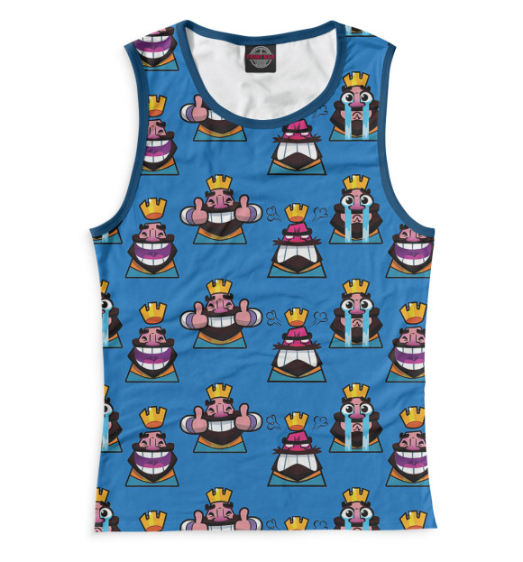 Женская майка с изображением Clash Royale цвета Белый