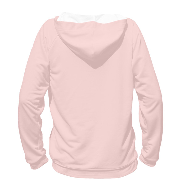 Женское худи с изображением Minecraft Свинка цвета Белый