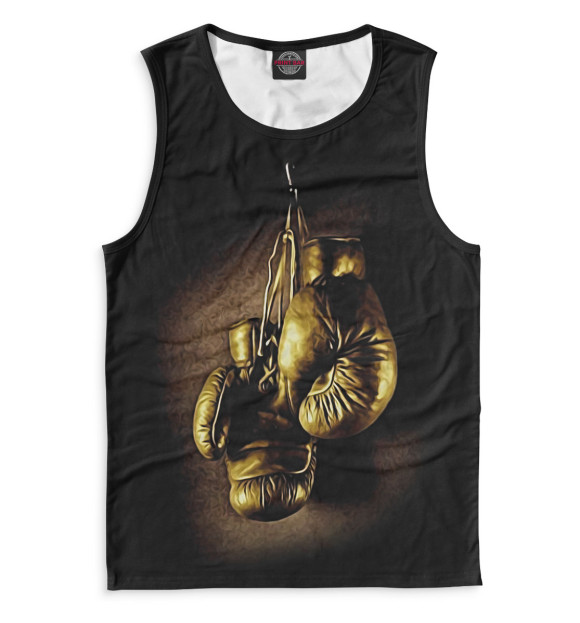 Майка для мальчика с притом Золотые перчатки цвета Белый Майка для мальчика с изображением Золотые перчатки цвета Белый