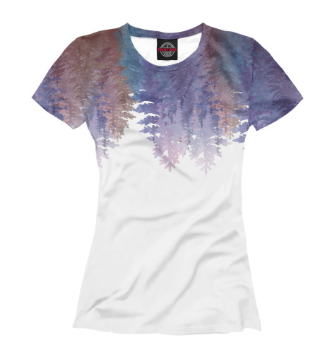 

Футболки Print Bar, Белый, Лес