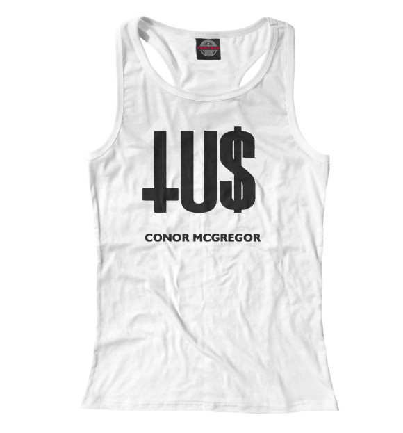 Женская майка-борцовка с изображением Конор МакГрегор цвета Белый