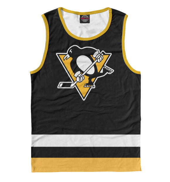 Майка для мальчика с изображением Pittsburgh Penguins цвета Белый