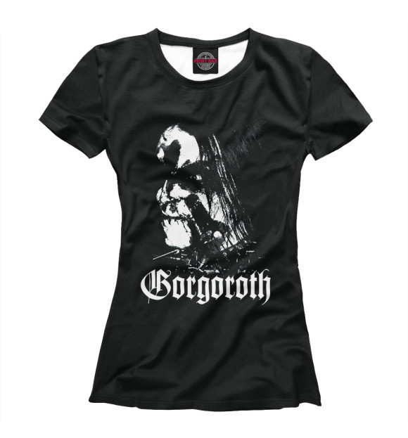 Женская футболка с изображением Gorgoroth цвета Белый