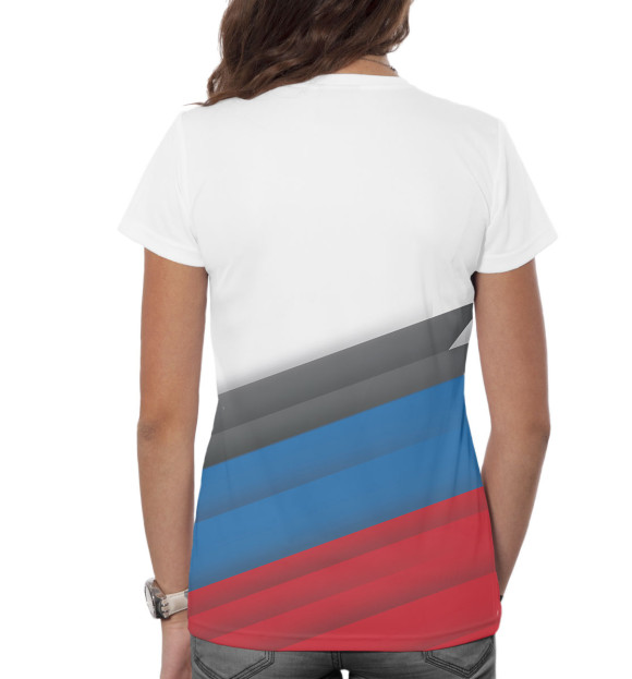 Женская футболка с изображением Главное управление ГШ ВС России цвета Белый