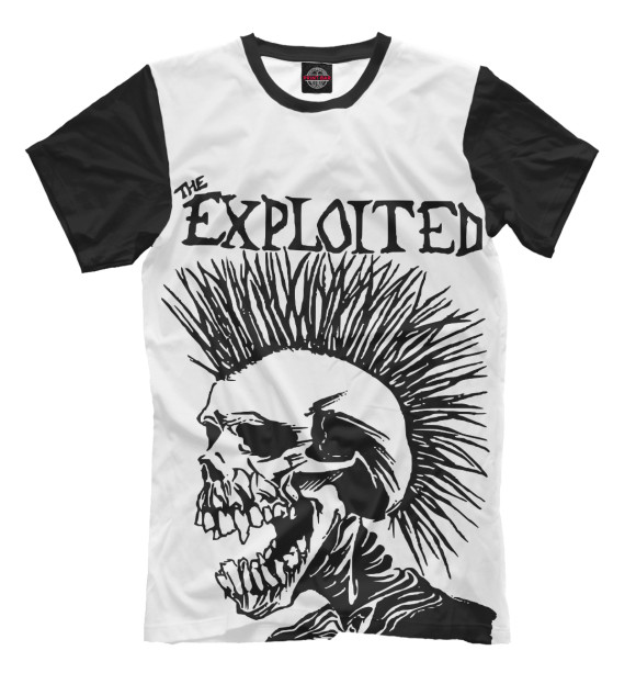 Мужская футболка с изображением The Exploited цвета Молочно-белый