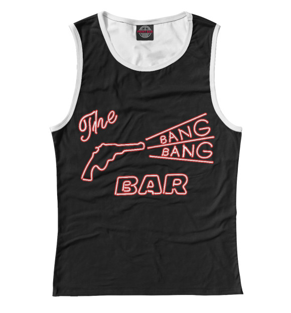 Майка для девочки с изображением The Bang Bang Bar цвета Белый