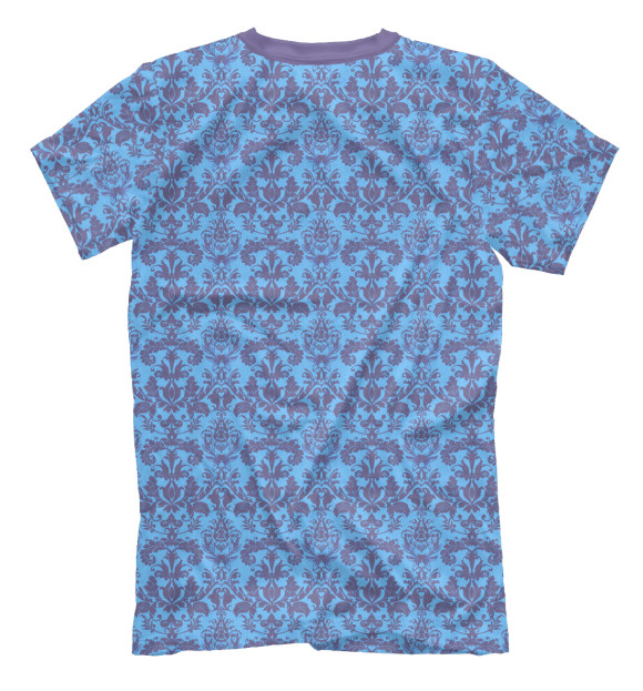 Футболка для мальчиков с изображением Damask Blue Rasberry цвета Белый