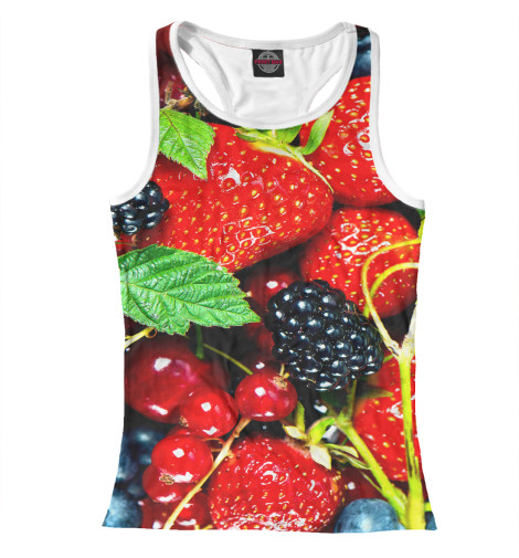 

Майки борцовки Print Bar, Белый, Ягодки