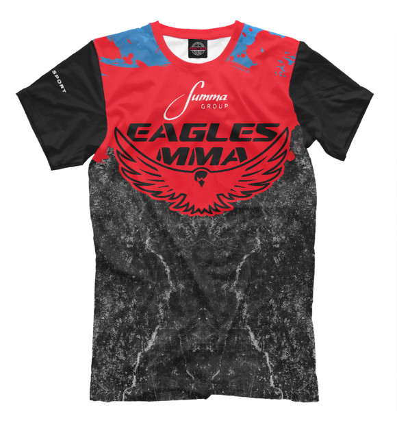 Мужская футболка с изображением Eagles MMA цвета Черный