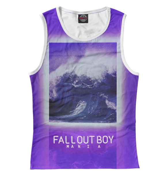 Майка для девочки с изображением Fall Out Boy MANIA цвета Белый