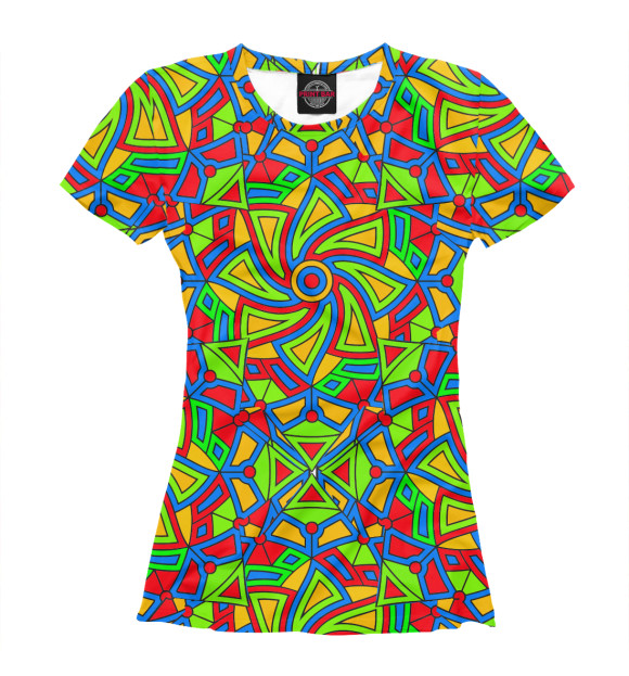 Футболка для девочек с изображением Psystetic Jump цвета Белый